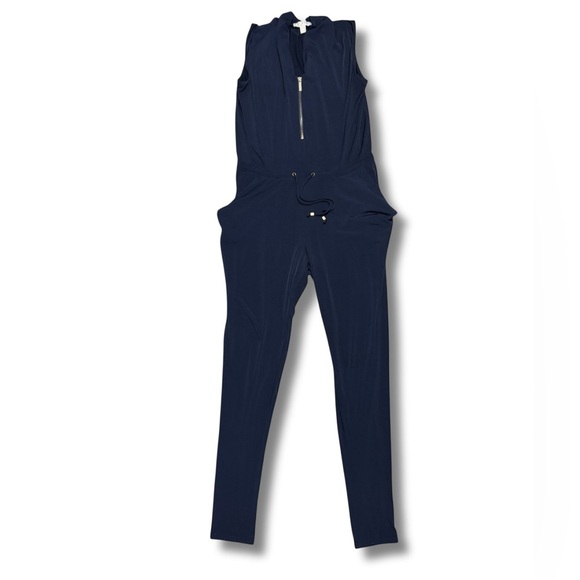 MICHAEL KORS Women’s Navy Blue Jumpsuit - Medium - Picture 3 of 7